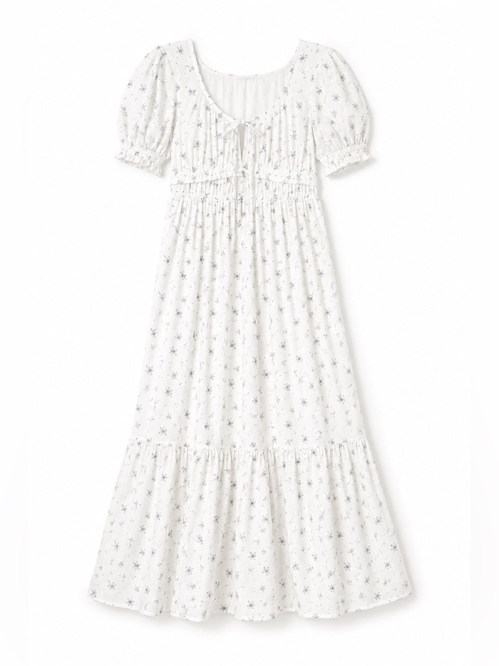 Floral White Maxi Dress - Picture 6 of 6